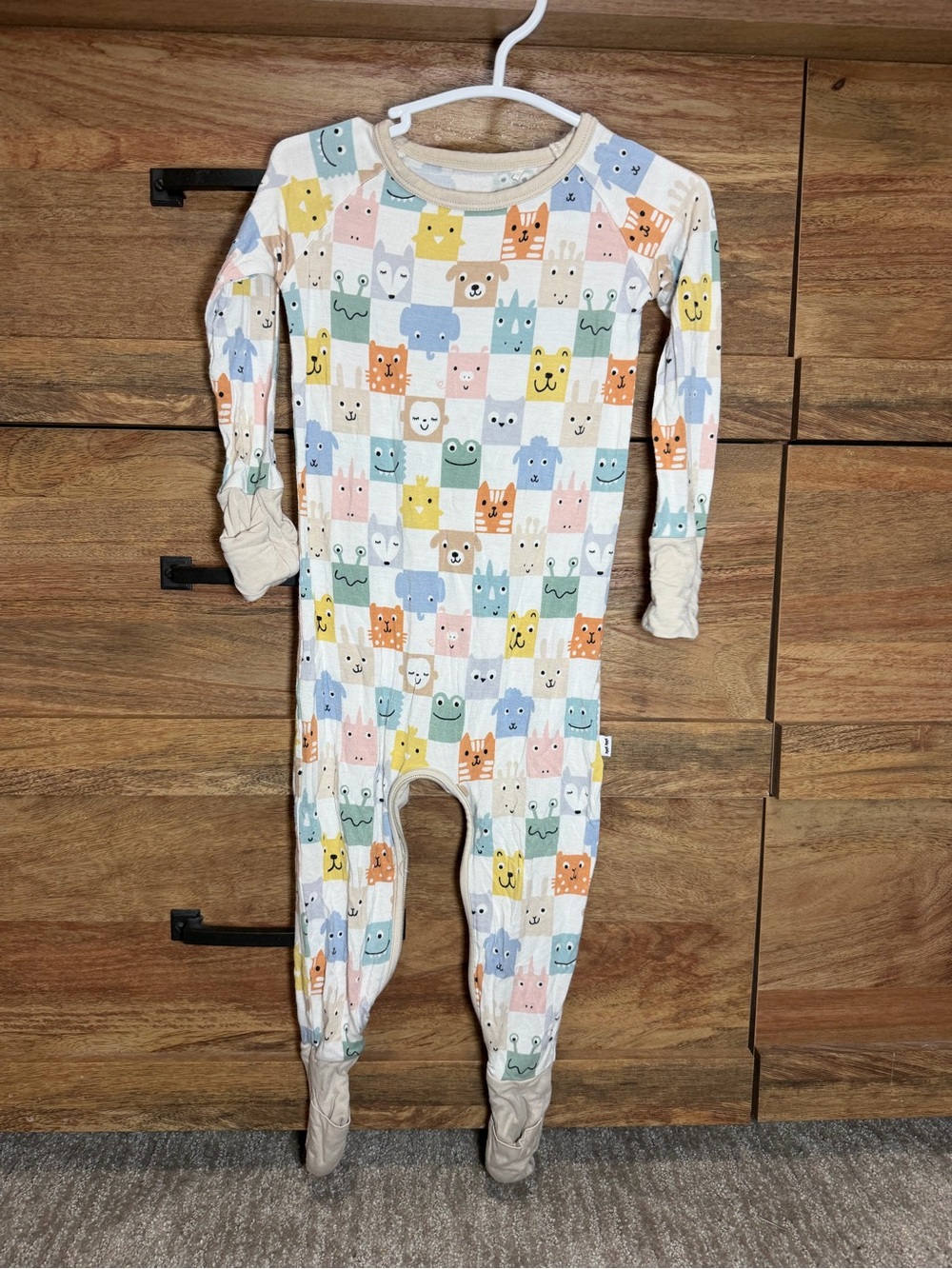 Little Sleepies Pastel Animal Checks